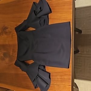 Milly Selena Ruffle Bell sleeve off shoulder dress size 2